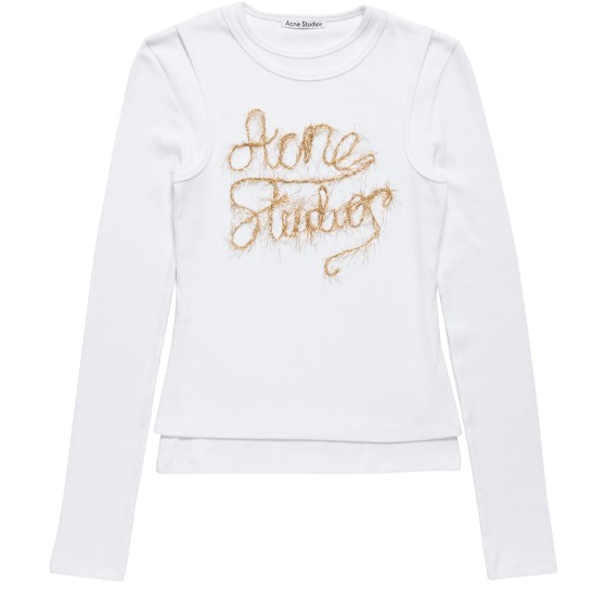 Layered logo t-shirt - white