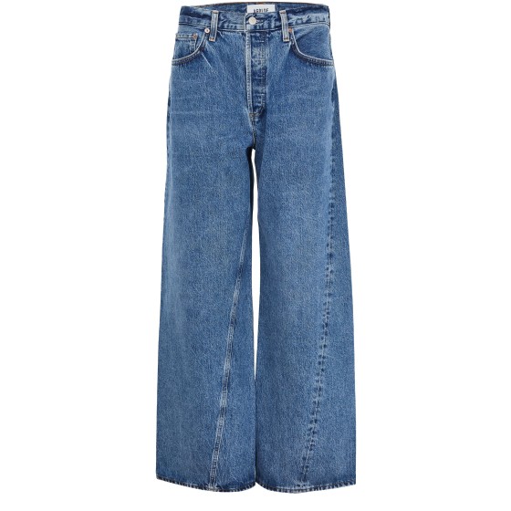 Twist low slung baggy jeans - Blue