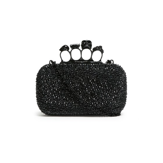Skull clutch bag - Black
