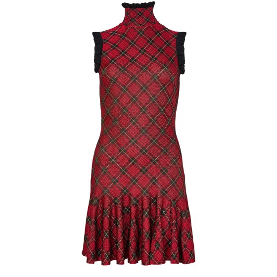 Printed mini dress - Red