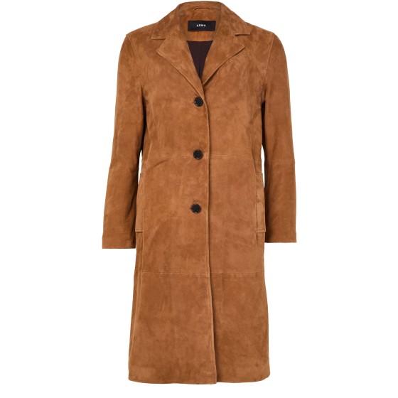 Jella suede coat - Gold