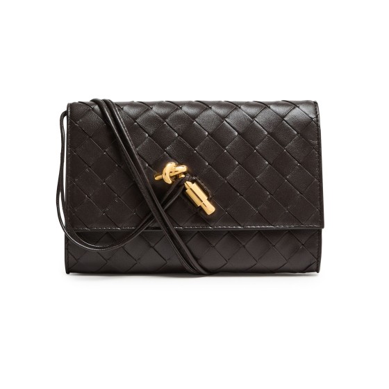 Andiamo clutch with shoulder strap - Gold