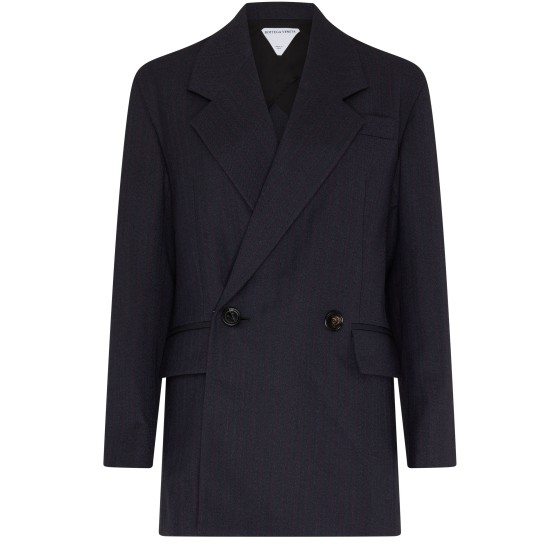 Wool coat with belt - Black