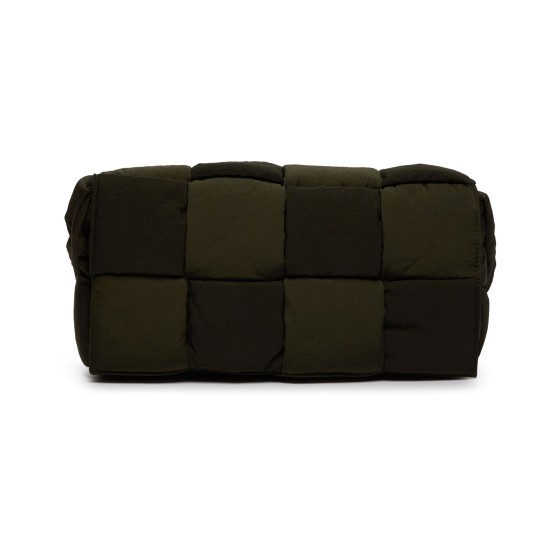 Padded Tech Cassette Shoulder Bag - Silver