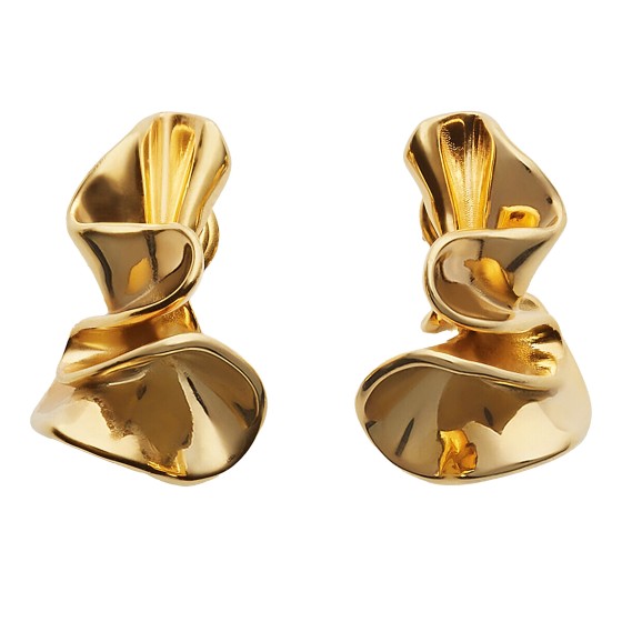 Anemone small earrings - Gold