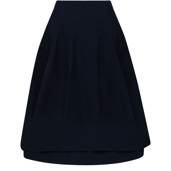Cotton skirt - navy blue
