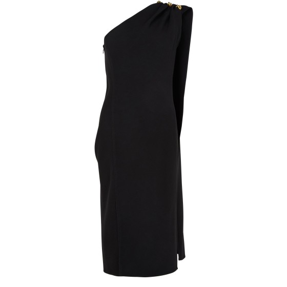Rayon knit dress - Black