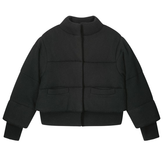 Quilted puffer jacket - Black