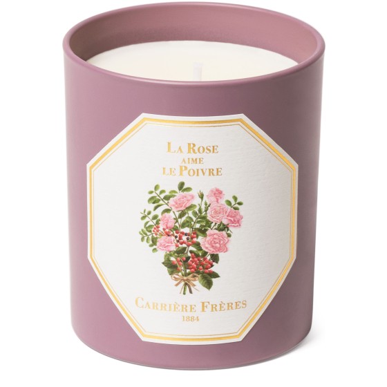 Rose Pepper Scented Candle - 185g - Colorless