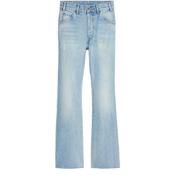 Dylan flared jeans in sweet honey wash denim - Blue