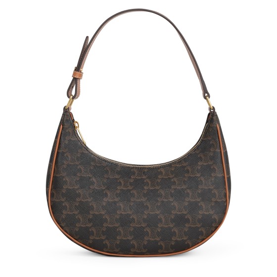 Ava Logo Print Handbag - Beige