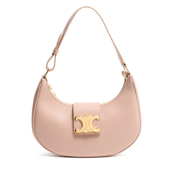 Ava Triomphe Smooth Leather Handbag - Beige