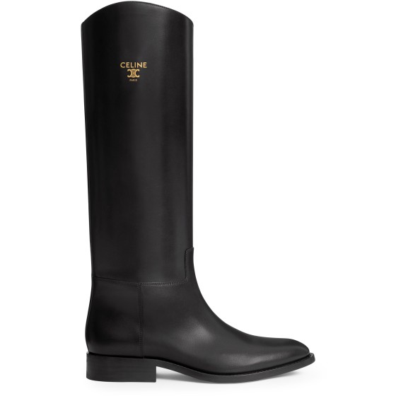 Celine Anais calfskin riding boots - Black
