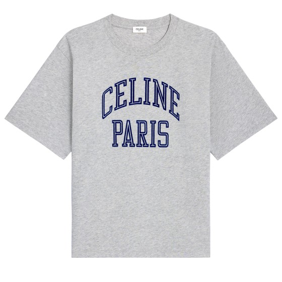 Loose t-shirt in cotton jersey - grey