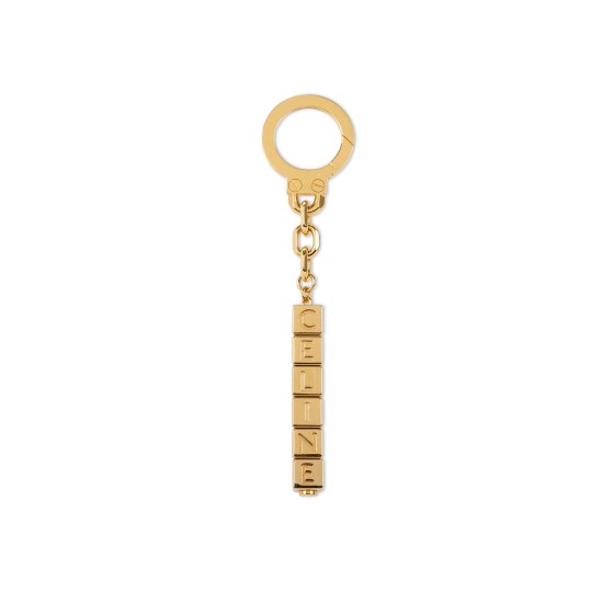 Celine Square Bag Charm - Gold