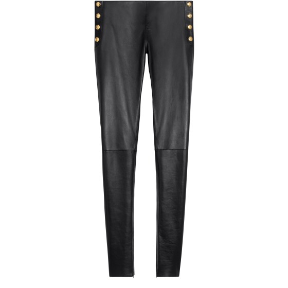 Leather skinny pants - Black