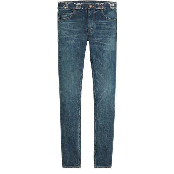 NEO CleaN DARK UNION washed slim-fit jeans - Blue
