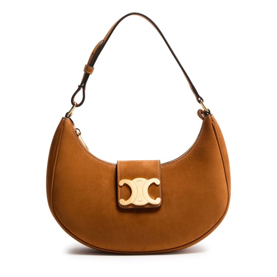 Ava Triomphe bag in nubuck calfskin - Beige