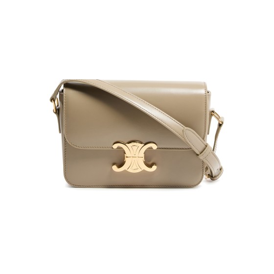 Teen Triomphe bag in shiny calfskin - grey