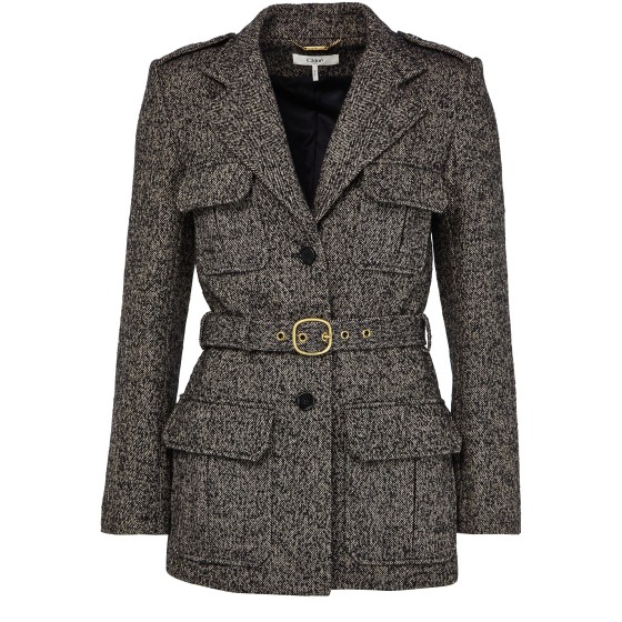 Belted jacket with four pockets - Beige