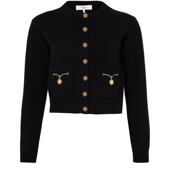 Buttoned cardigan - Black