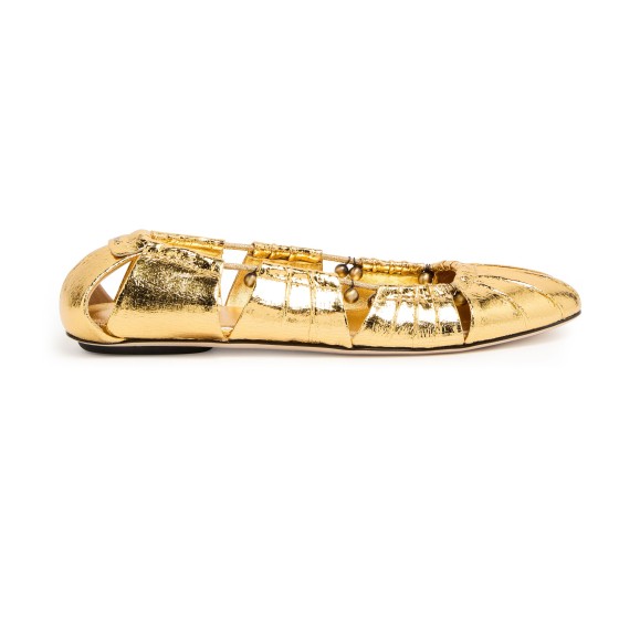 Luna Ballet Flats - Gold