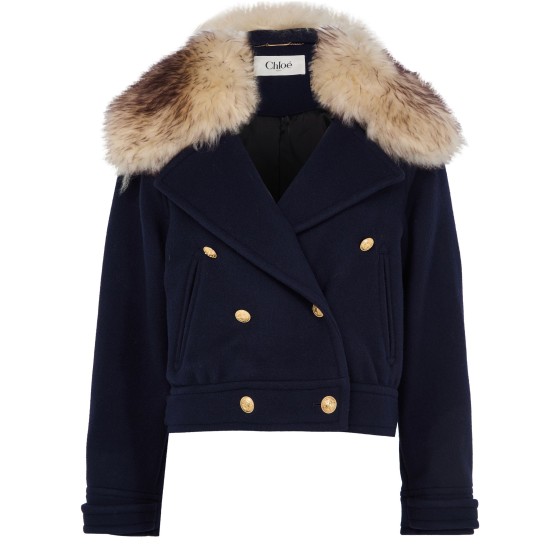 Double-breasted coat - Blue