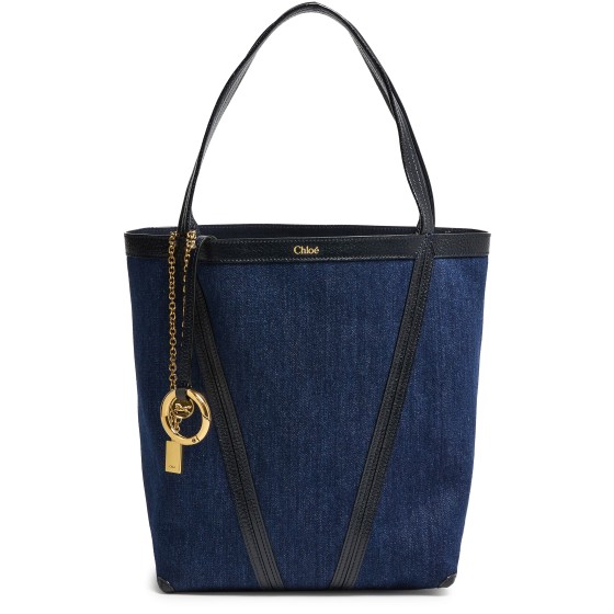 Chloé Spin denim tote bag - Blue