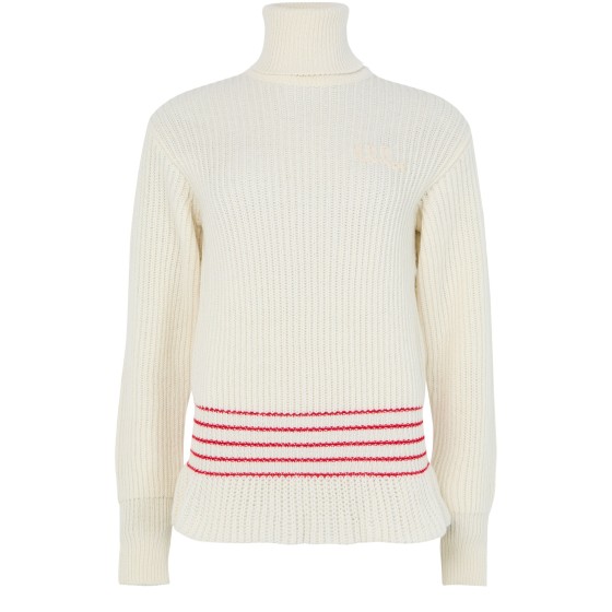 Turtleneck sweater - white