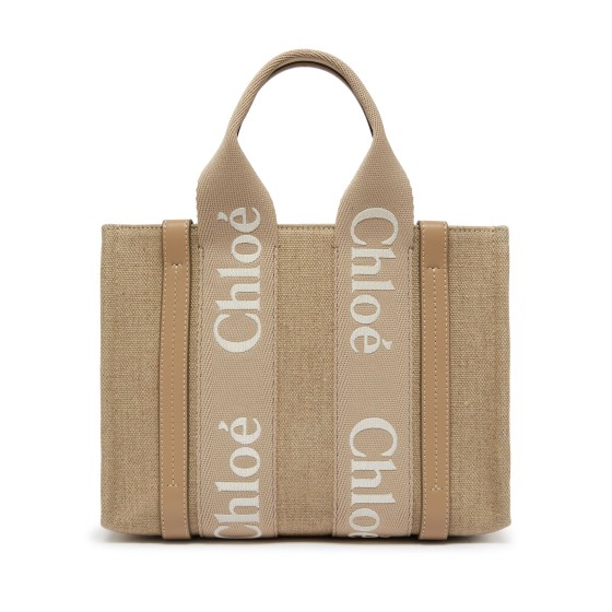 Woody Small Tote Bag - Beige