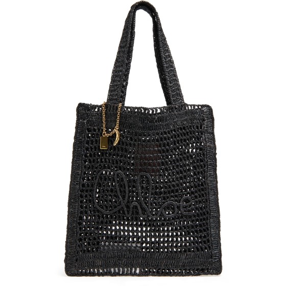 Summer Banana crochet tote bag - Black