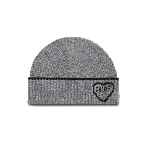 Chloé Encoeur beanie - grey