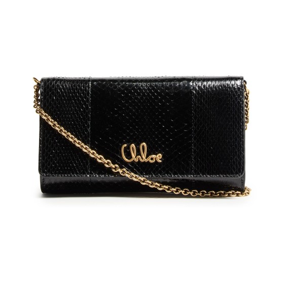 Chloé Iconic clutch bag with chain - Black