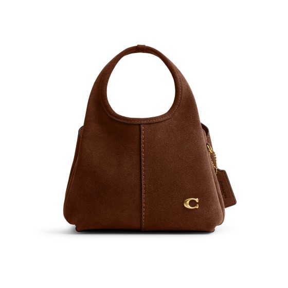 Lana 19 suede shoulder bag - Metallic color