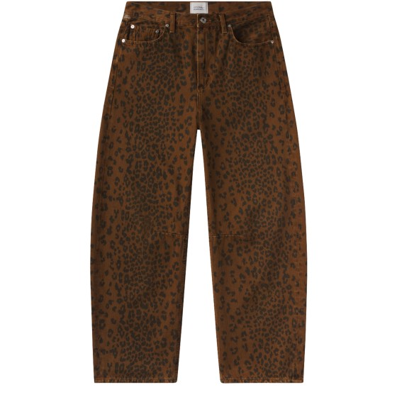 Miro wide leg jeans cheetah - brown