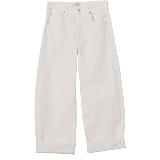 Ayla baggy jeans - white