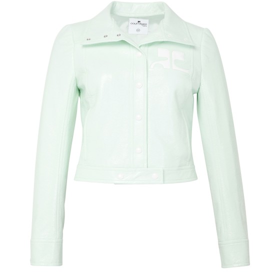 Vinyl logo overlay shirt - Green