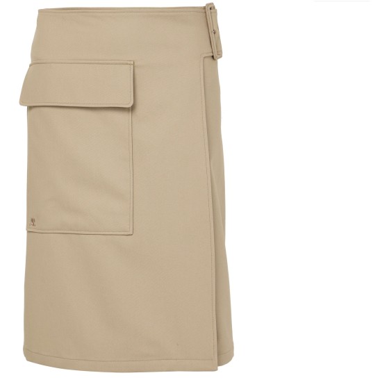 Utility buckle cotton skirt - Beige