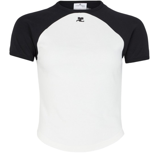 Circle contrast t-shirt - white