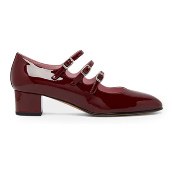 Kina backless ballet flats - Burgundy
