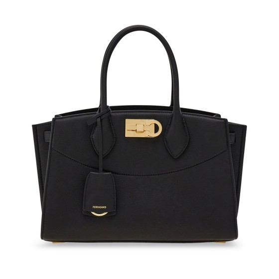 New Ferragamo Studio soft bag (M) - Black