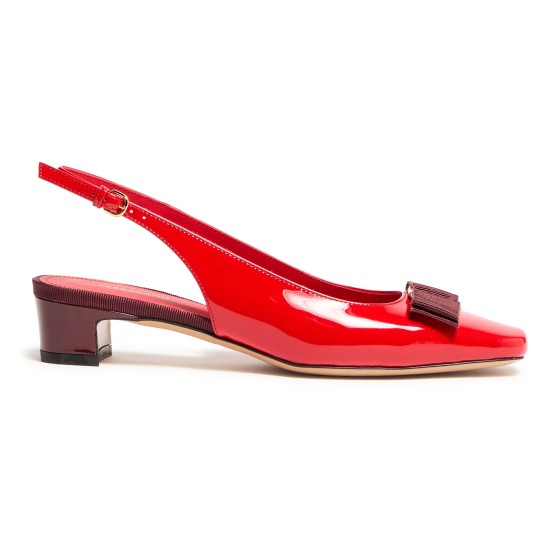 Rivada iconic bow pumps - Red