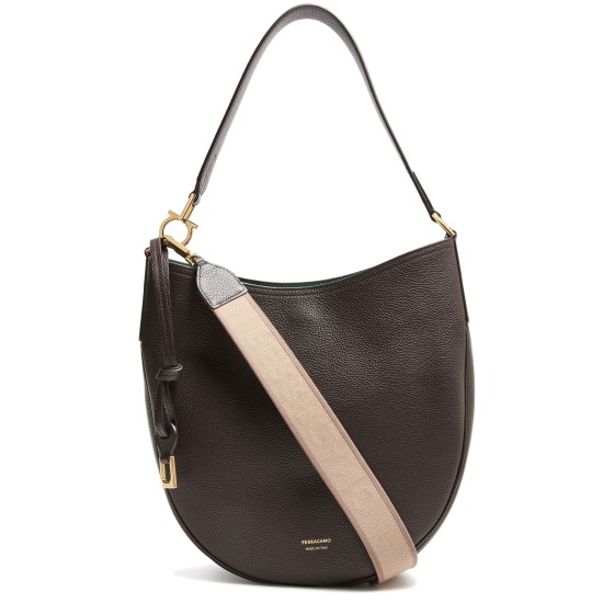 Smile hobo bag - brown