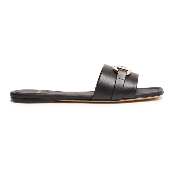 Leah flat sandals - Black