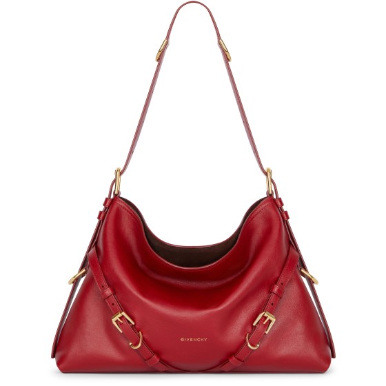 Medium Voyou bag in shiny leather - Red