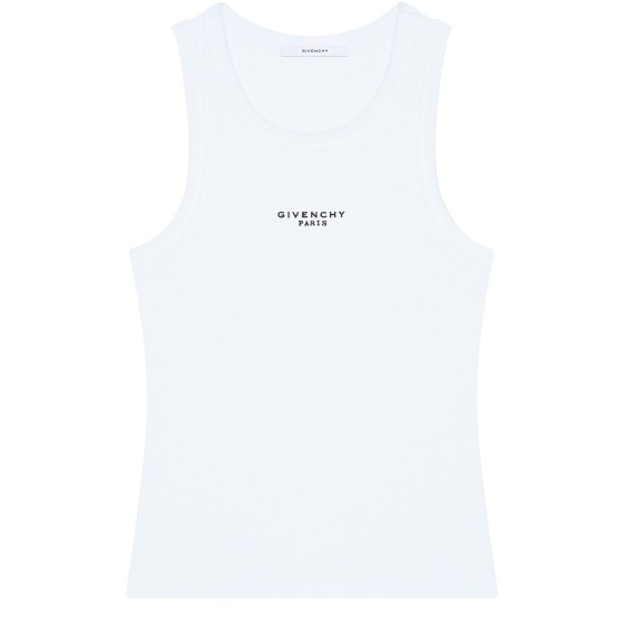 Cotton tank top - white