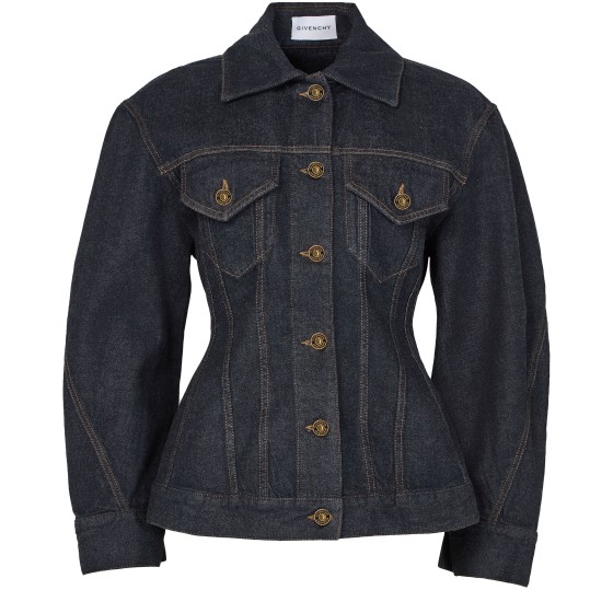 Cinched jacket in denim - Blue