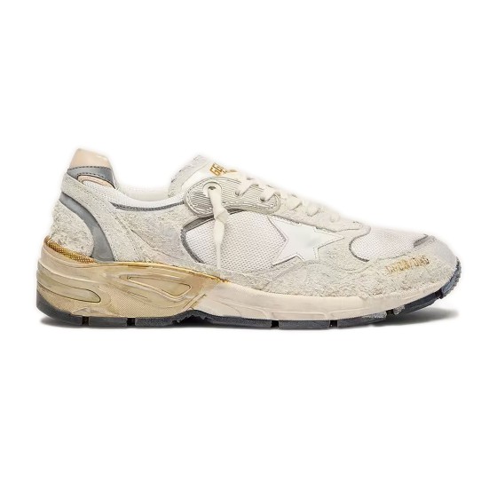 Star print sneakers - white