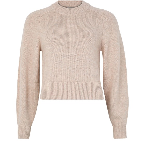 Leandra round neck sweater - Beige