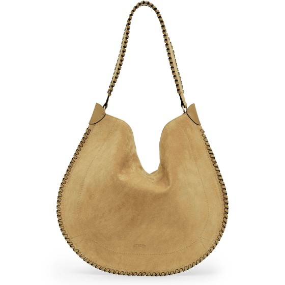 Suede handbag - Beige